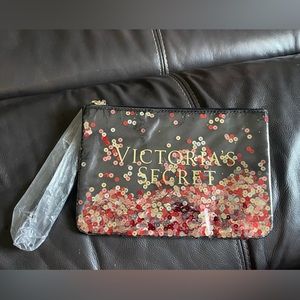 NWOT Victoria’s Secret sequence makeup bag